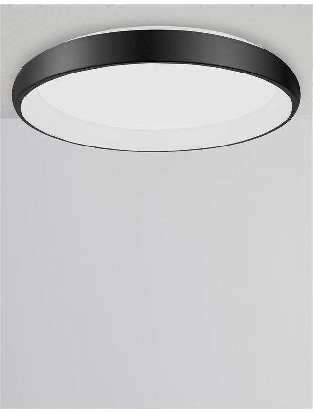 ALBI Black Aluminium & Acrylic LED 50 Watt 230 Volt 2750Lm 3000K IP20 D: 61 H: 8.5 cm