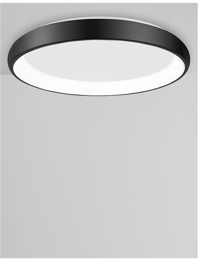 ALBI Black Aluminium & Acrylic LED 50 Watt 230 Volt 2750Lm 3000K IP20 D: 61 H: 8.5 cm