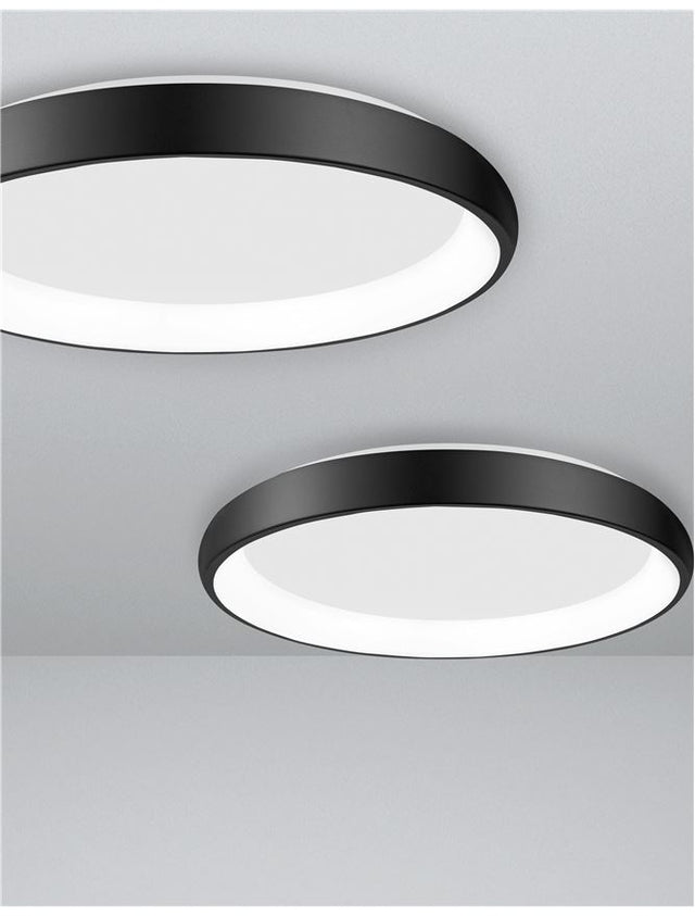 ALBI Black Aluminium & Acrylic LED 50 Watt 230 Volt 2750Lm 3000K IP20 D: 61 H: 8.5 cm