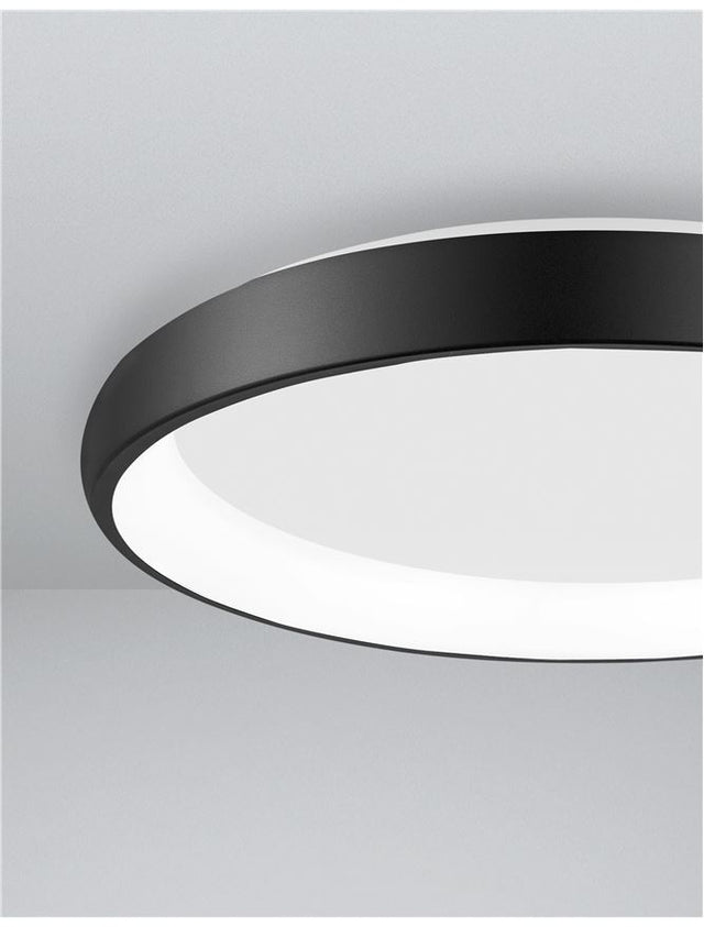 ALBI Black Aluminium & Acrylic LED 50 Watt 230 Volt 2750Lm 3000K IP20 D: 61 H: 8.5 cm