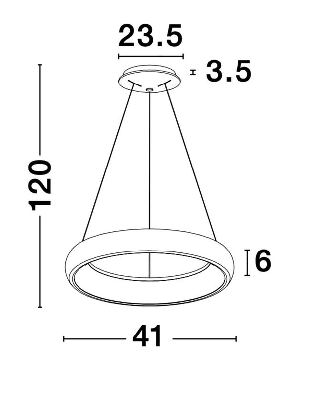 ALBI Sandy White Aluminium & Acrylic LED 32 Watt 230 Volt 1950Lm 3000K IP20 D: 41 H: 120 cm