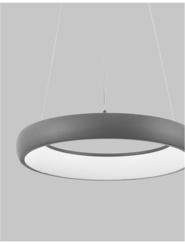 ALBI Sandy Gray Aluminium & Acrylic LED 32 Watt 230 Volt 1950Lm 3000K IP20 D: 41 H: 120 cm