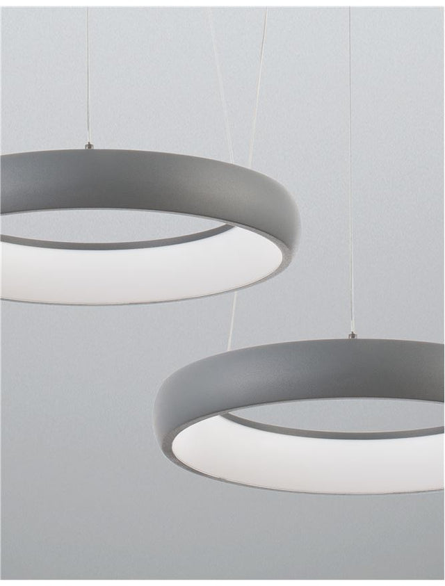 ALBI Sandy Gray Aluminium & Acrylic LED 32 Watt 230 Volt 1950Lm 3000K IP20 D: 41 H: 120 cm