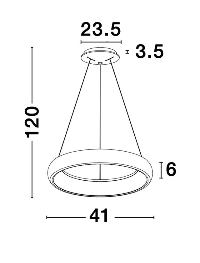 ALBI Sandy Gray Aluminium & Acrylic LED 32 Watt 230 Volt 1950Lm 3000K IP20 D: 41 H: 120 cm