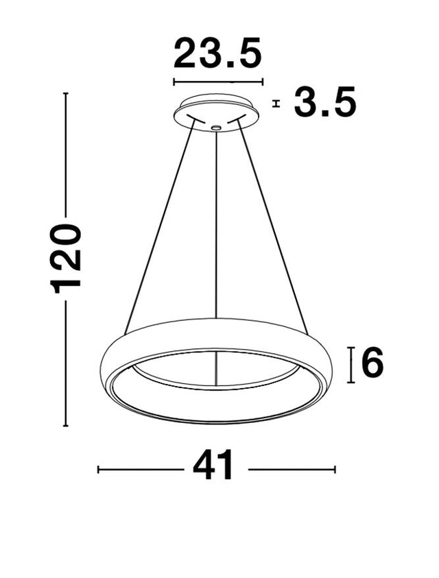 ALBI Dimmable Sandy Black Aluminium & Acrylic LED 32 Watt 230 Volt 1950Lm 3000K IP20 D: 41 H: 120 cm