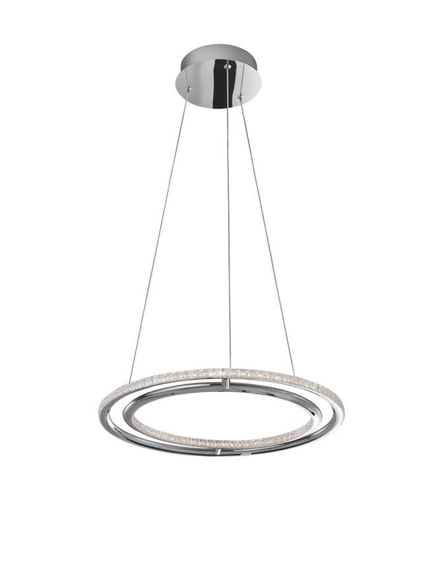 LIVORNO Chrome Aluminium & Acrylic Adjustable LED 29 Watt 230 Volt 2010Lm 3000K IP20 D: 45 H: 120 cm