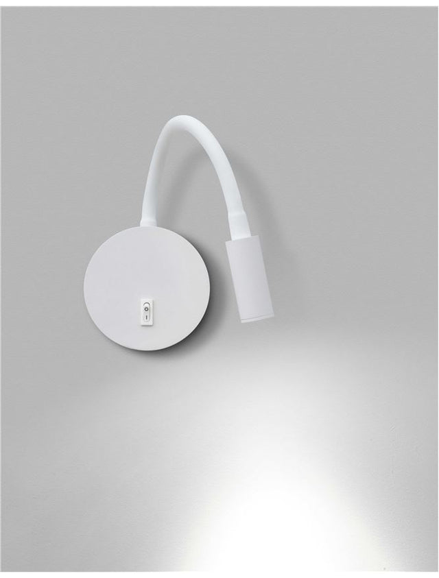 JACO Wall Light Sand White Aluminium LED 3W 3200K L:10 W:3 H:44cm