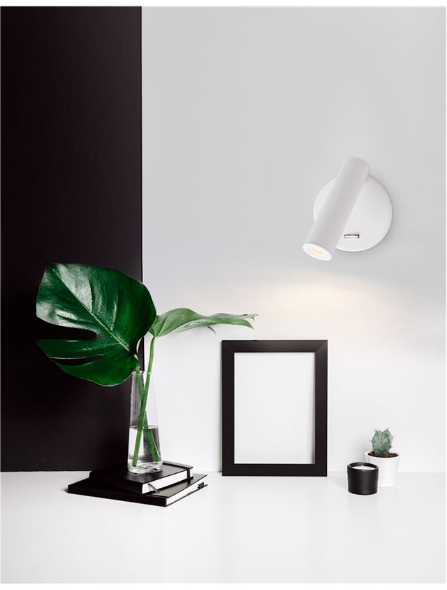 LAREDO Wall Light Sand White Aluminium LED 3W 3200K L:11 W:9 H:11cm