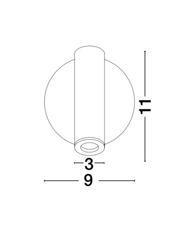 LAREDO Chrome Aluminium
Adjustable
Switch On/Off 
LED Samsung 3 Watt
190Lm 3000K IP20
L: 11 W: 9 H: 11 cm Rotating & Adjustable