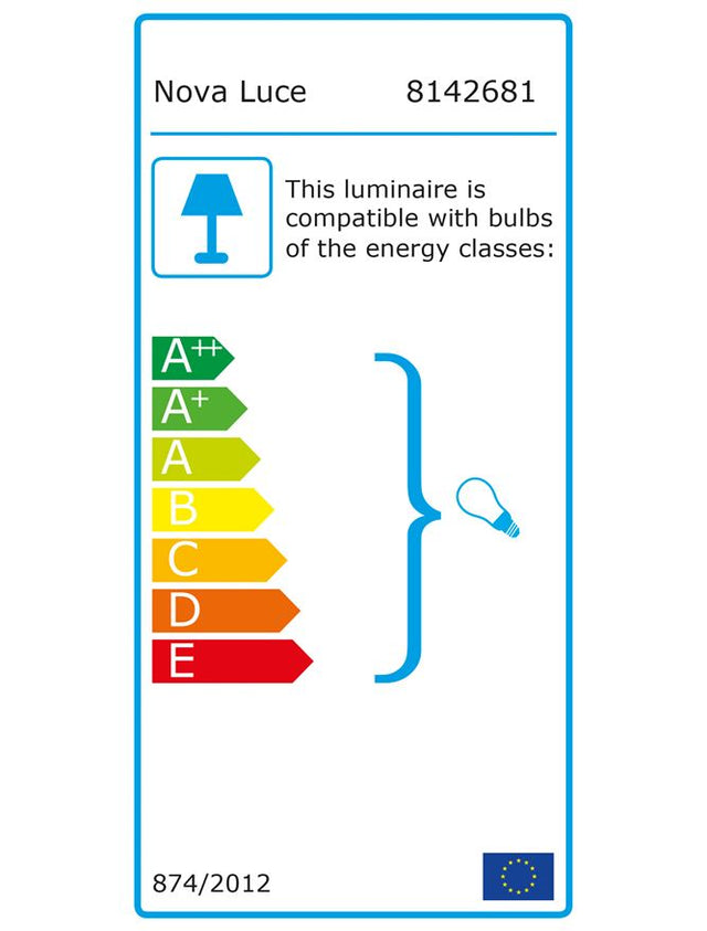 BLAZE Cooper Glass & Black Metal LED E27 3x12 Watt 230 Volt IP20 Bulb Excluded D: 35 H: 155 cm