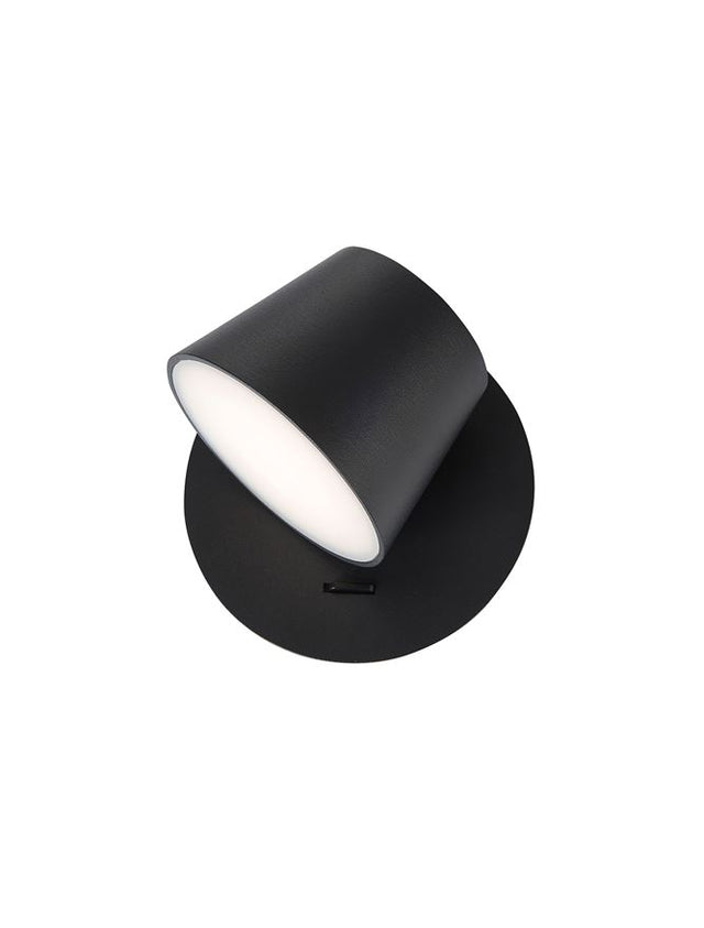 AMADEO Black Aluminium & Acrylic Adjustable Switch On/Off LED Edison 6 Watt 230 Volt 528Lm 3000K IP20 D: 12 W: 12 H: 12 cm