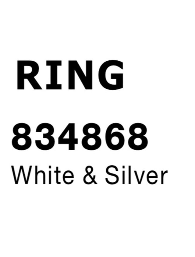 RING White & Silver ring