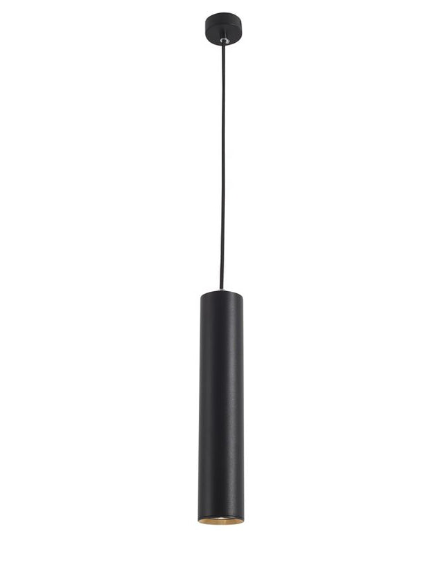 GIA Black Aluminium LED GU10 1x10 Watt 230 Volt IP20 Bulb Excluded D: 6 H1: 30 H2: 300 cm