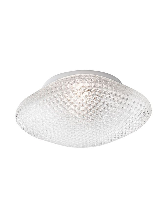 SENS CEILING LIGHT CLEAR GLASS LED E27 1x12W D:25 H:11cm