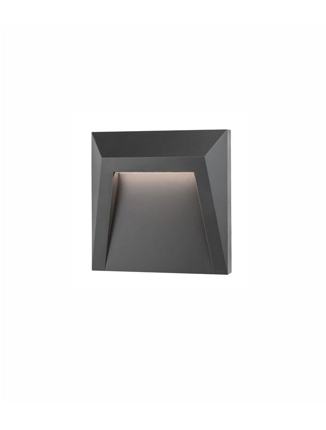 LUTON Dark Gray ABS LED 1.2 Watt 90Lm 3000K L: 12.5 W: 3.3 H: 12.5 cm IP65