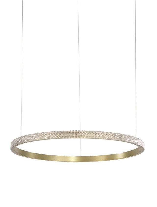 ORLANDO Antique Brass Aluminium & Acrylic LED 35 Watt 1900Lm 3000K IP20 D: 108 H1: 4 H2: 180 cm