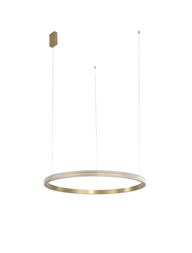 ORLANDO Antique Brass Aluminium & Acrylic LED 35 Watt 1900Lm 3000K IP20 D: 108 H1: 4 H2: 180 cm