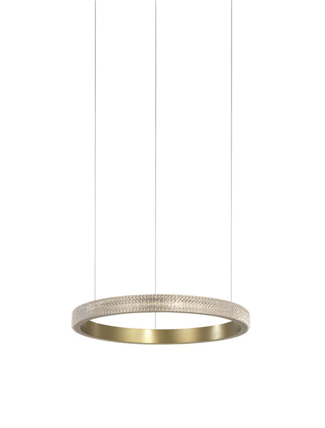 ORLANDO Antique Brass Aluminium & Acrylic LED 23 Watt 1265Lm 3000K IP20 D: 65 H1: 4 H2: 180 cm