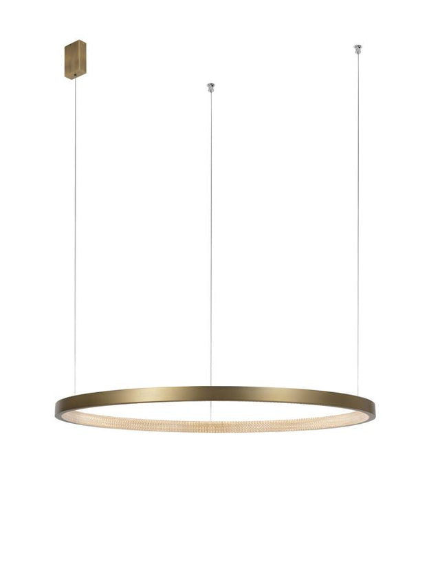 VEGAS Antique Brass Aluminium & Acrylic LED 35 Watt 1900Lm 3000K IP20 D: 108 H1: 4 H2: 180 cm