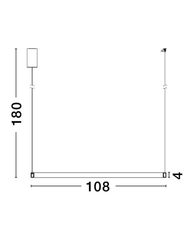 VEGAS Antique Brass Aluminium & Acrylic LED 35 Watt 1900Lm 3000K IP20 D: 108 H1: 4 H2: 180 cm