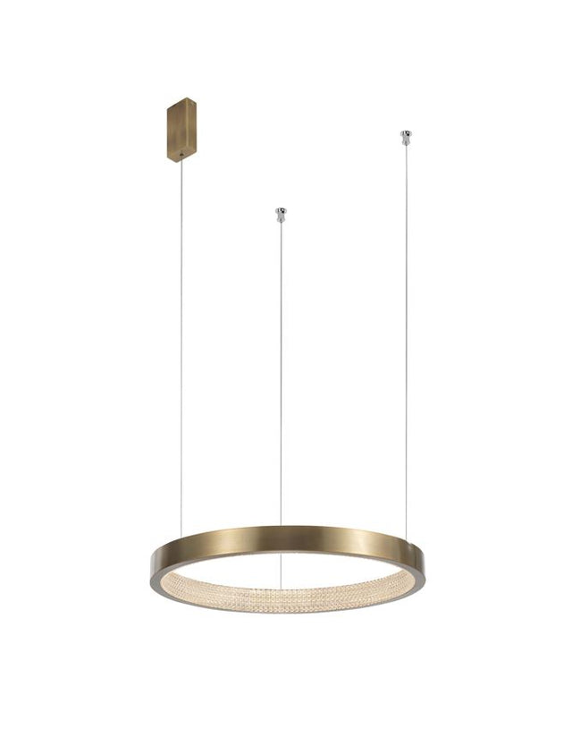 VEGAS Antique Brass Aluminium & Acrylic LED 18 Watt 1020Lm 3000K IP20 D: 45 H1: 4 H2: 180 cm