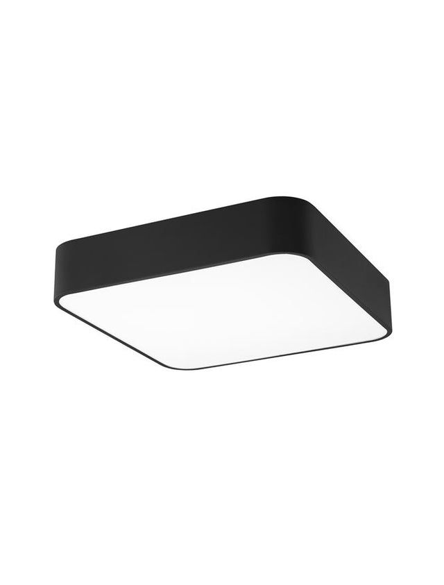 RAGU Ceiling lamp Metal & Acrylic Diffuser Black Outside Matt White Inside LED E27 4x12W L:36 W:36 H:10cm