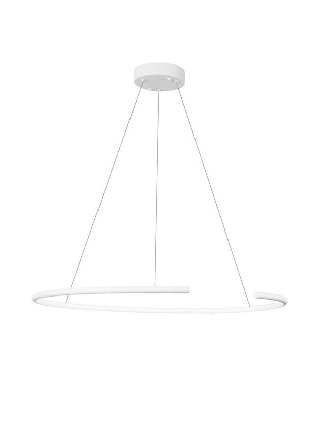 BREDA Sandy White Aluminium & Acrylic LED 30 Watt 220 Volt 1480Lm 3000K IP20 D: 70 H: 200 cm