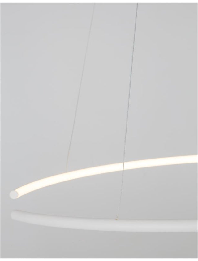 BREDA Sandy White Aluminium & Acrylic LED 30 Watt 220 Volt 1480Lm 3000K IP20 D: 70 H: 200 cm