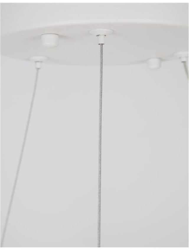 BREDA Sandy White Aluminium & Acrylic LED 30 Watt 220 Volt 1480Lm 3000K IP20 D: 70 H: 200 cm