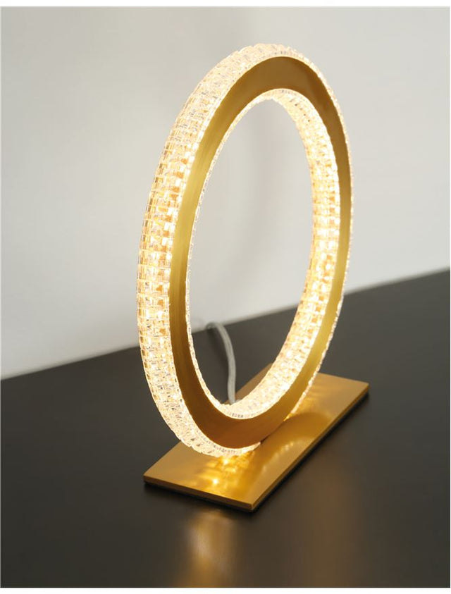 CILION Brass Gold Aluminium & Acrylic LED 20 Watt 230 Volt 1276Lm 2953K IP20 D: 25 W: 7 H: 26 cm