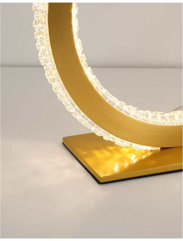 CILION Brass Gold Aluminium & Acrylic LED 20 Watt 230 Volt 1276Lm 2953K IP20 D: 25 W: 7 H: 26 cm