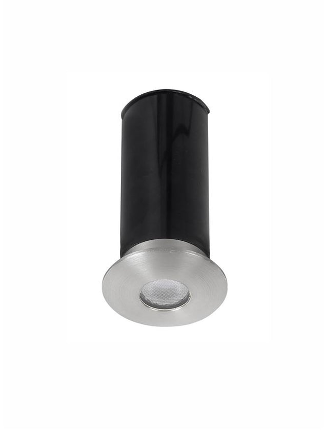 BANG Satin Nickel Alum. LED 1 Watt 60Lm 3000K D: 3.7 H: 5.3 cm Cut Out: 3.2 cm IP67