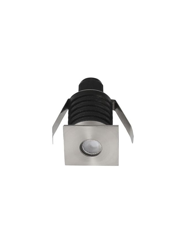 BANG Satin Nickel Alum. LED 1 Watt 60Lm 3000K D: 3.7 H: 5.3 cm Cut Out: 3.2 cm IP67