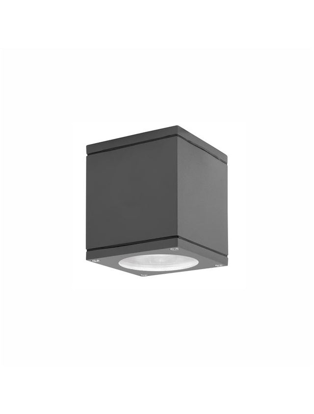 CERISE Dark Gray Aluminium & Glass Diffuser GU10 1x35 Watt L: 8.6 W: 8.6 H: 9 cm IP54