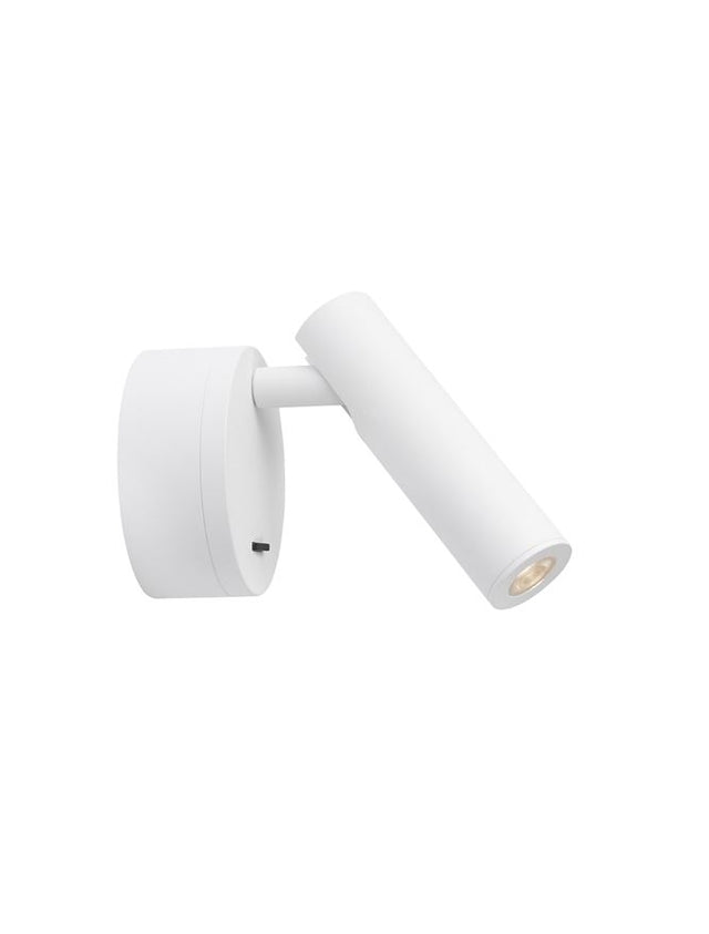 CLIP Sandy White Aluminium LED Philips 3 Watt Switch On/Off 190Lm 3000K IP20 D: 8 W: 3.4 H: 11 cm