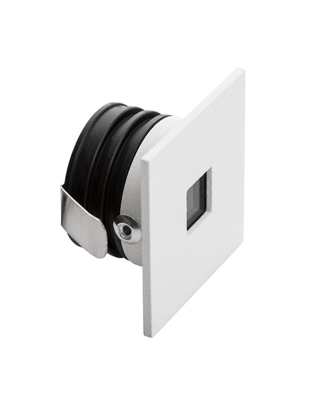 PASSAGIO White Aluminium LED 1 Watt 60Lm 3000K L:3.7 W:2.2 H:3.7cm Cut Out:3.2 cm IP54