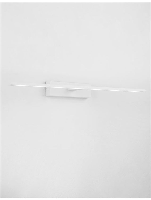 MONDRIAN Sandy White Aluminum & Acrylic LED 20 Watt 220-240 Volt 1615Lm 3000K IP44 L: 62 W: 14 H: 6 cm