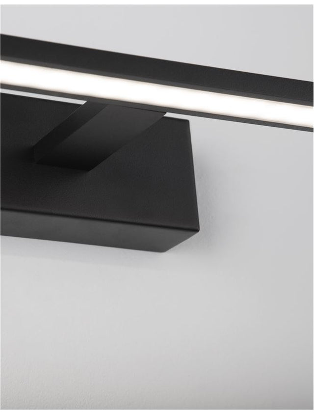 LIVIA Sandy Black Aluminum & Acrylic LED 30 Watt 230 Volt 2422Lm 3000K IP44 L: 96 W: 14 H: 6 cm