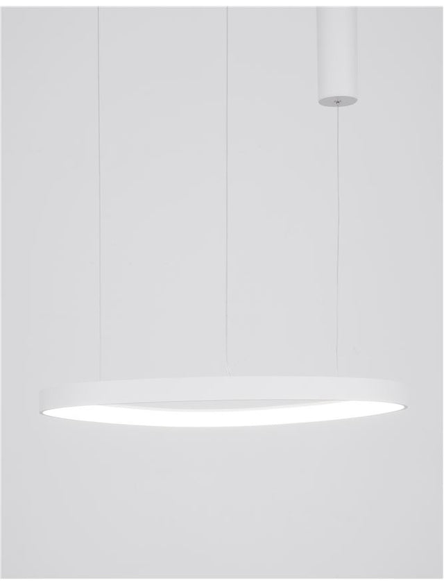 ESTEVA Dimmable Sandy White Aluminium &Acrylic LED 48 Watt 230 Volt 2400Lm 3000K IP20 D: 65 H: 150 cm