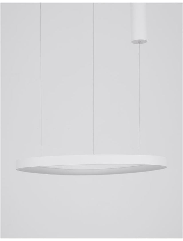 ESTEVA Dimmable Sandy White Aluminium &Acrylic LED 48 Watt 230 Volt 2400Lm 3000K IP20 D: 65 H: 150 cm