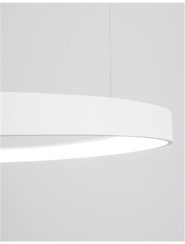 ESTEVA Dimmable Sandy White Aluminium &Acrylic LED 48 Watt 230 Volt 2400Lm 3000K IP20 D: 65 H: 150 cm