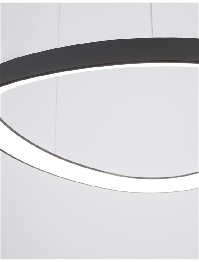 ESTEVA Dimmable Sandy Black Aluminium &Acrylic LED 48 Watt 230 Volt 2400Lm 3000K IP20 D: 65 H: 150 cm