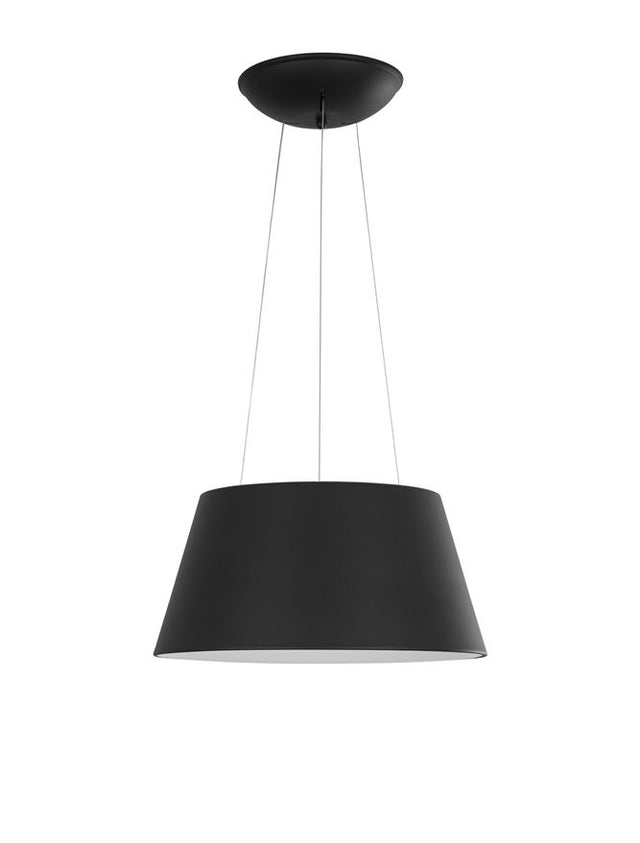 VOLCANO Metal & Acrylic Diffuser Sandy Black Outside Sandy White Inside LED 33 Watt 230 Volt 1680Lm 3000K IP20 D: 45 H1: 22 H2: 120 cm