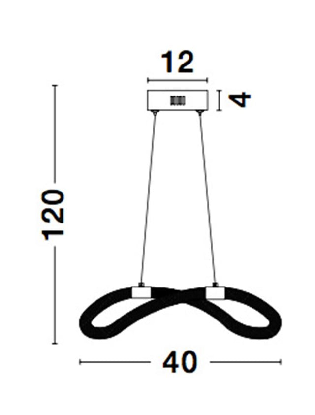 CERELIA Brass Gold Metal & Fiber braided Silicone Tube LED 15 Watt 230 Volt 1160Lm 3000K IP20 D: 40 H: 120 cm