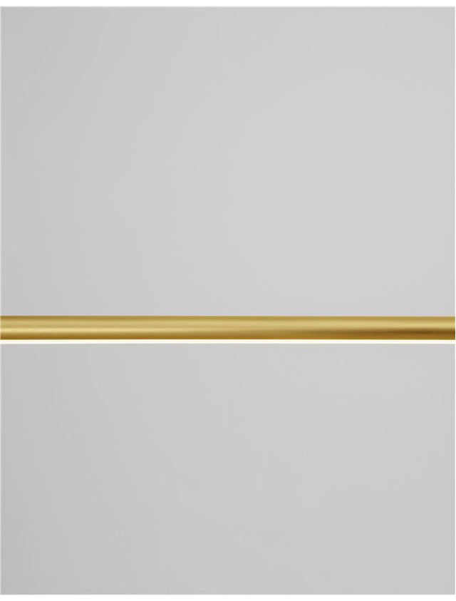 ELETTRA Brass Gold Aluminium LED 20 Watt 230 Volt 1400Lm 3000K IP20 L: 120 W: 7 H: 150 cm