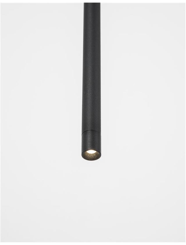 ELETTRA Sandy Black Aluminium LED 5 Watt 230 Volt 350Lm 3000K IP20 D: 1.5 H1: 60 H2: 200 cm