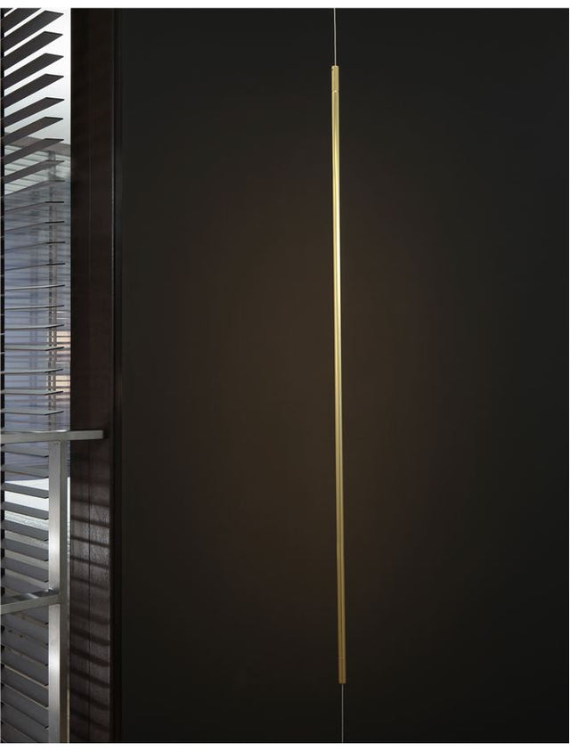 ELETTRA Brass Gold Aluminium LED 20 Watt 230 Volt 1400Lm 3000K IP20 D: 7 H1: 120 H2: 300 cm