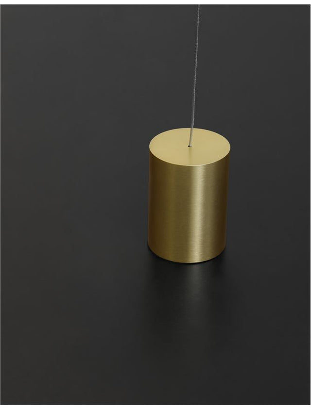 ELETTRA Brass Gold Aluminium LED 20 Watt 230 Volt 1400Lm 3000K IP20 D: 7 H1: 120 H2: 300 cm