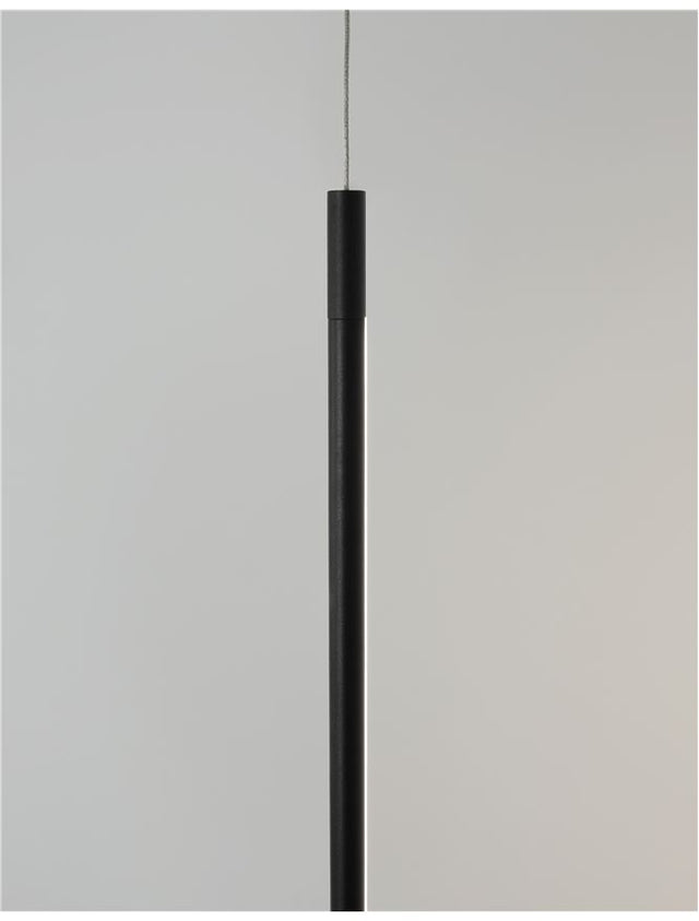 ELETTRA Sandy Black Aluminium Ressesed LED 20 Watt 230 Volt 1400Lm 3000K IP20 D: 7 H1: 120 H2: 300 cm