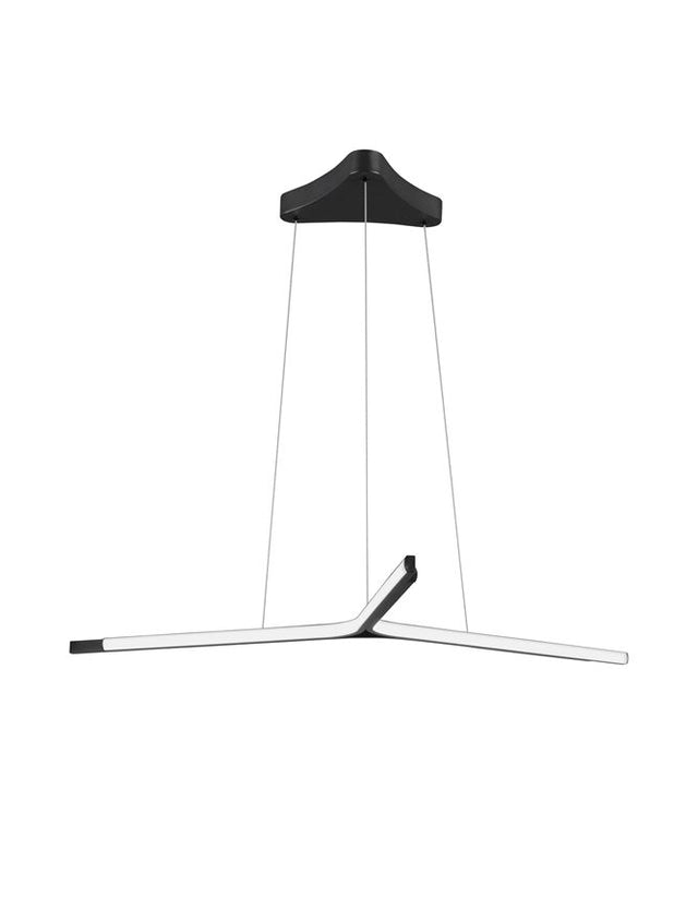 ODERICK Sandy Black Aluminium & Acrylic LED 45 Watt 230 Volt 2080Lm 3000K IP20 D: 101.6 H: 182 cm